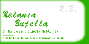 melania bujella business card